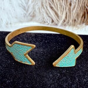 Arrow Design Coppertone Bohemian Southwestern Chic Cuff Bracelet